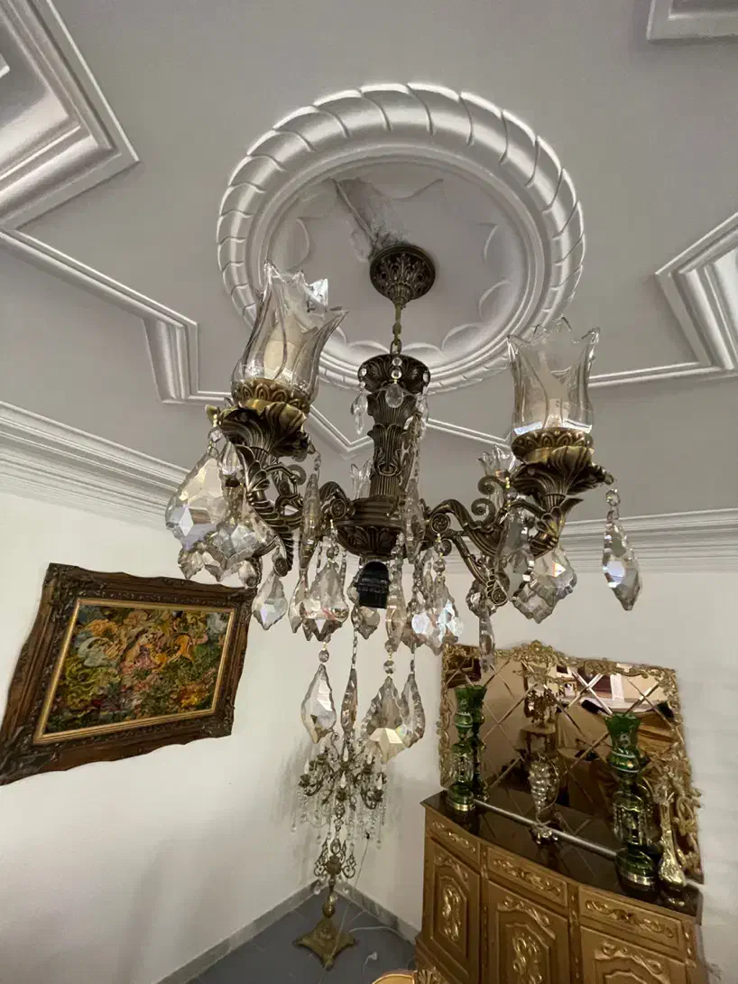 لوستر پنج شاخه|لوستر و چراغ آویز|ارومیه, |دیوار