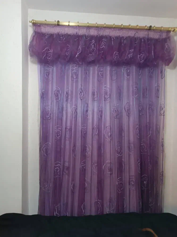 ۳عدد پرده سالم|پرده، رانر، رومیزی|لنگرود, |دیوار