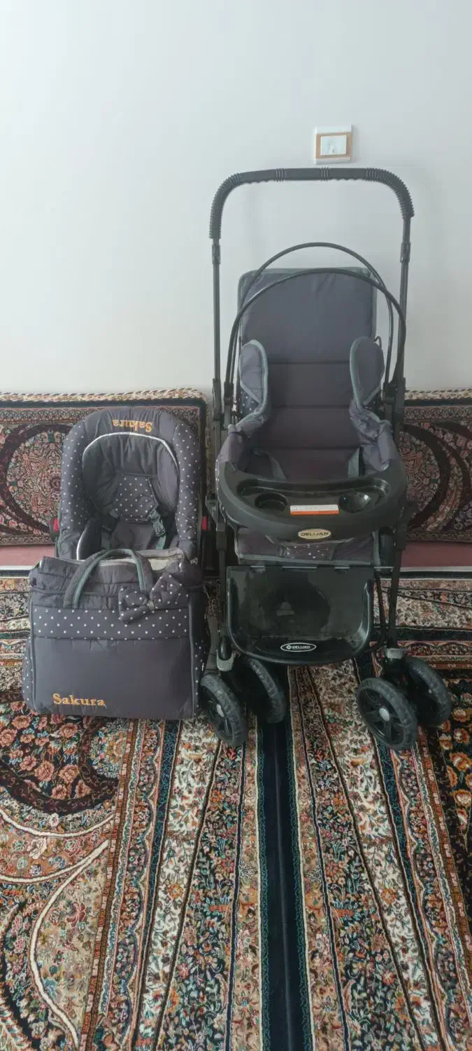 ست کالسکه و کریر ساک|اسباب و اثاث بچه|قروه, |دیوار