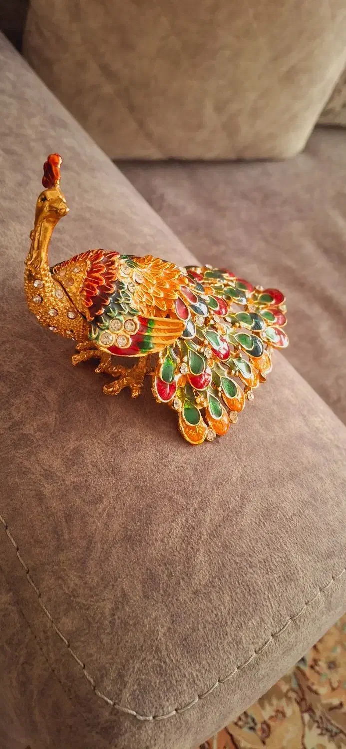 طاووس|مجسمه، تندیس، ماکت|قم, شاه سید علی|دیوار