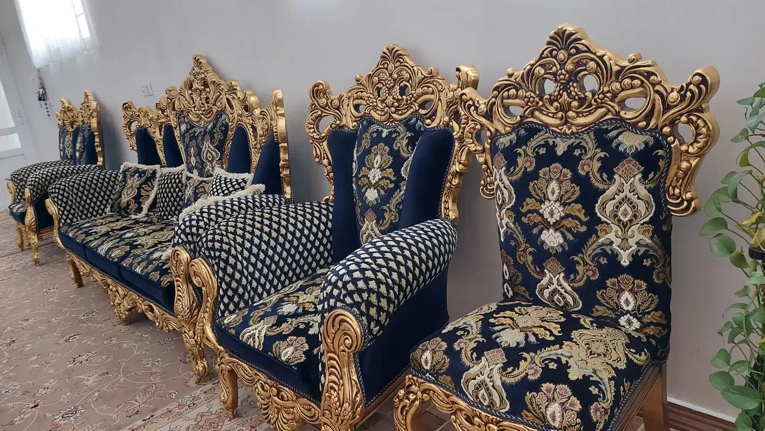 مبل سلطنتی ۱۰ نفره|مبلمان خانگی و میز عسلی|دورود, |دیوار