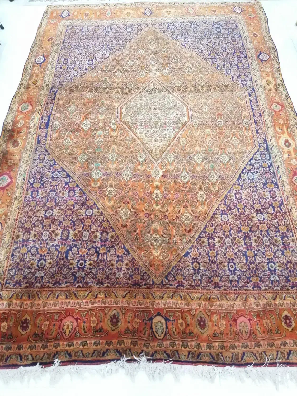 فرش 9 متری دستبافت کارکرده|فرش|زنجان, |دیوار