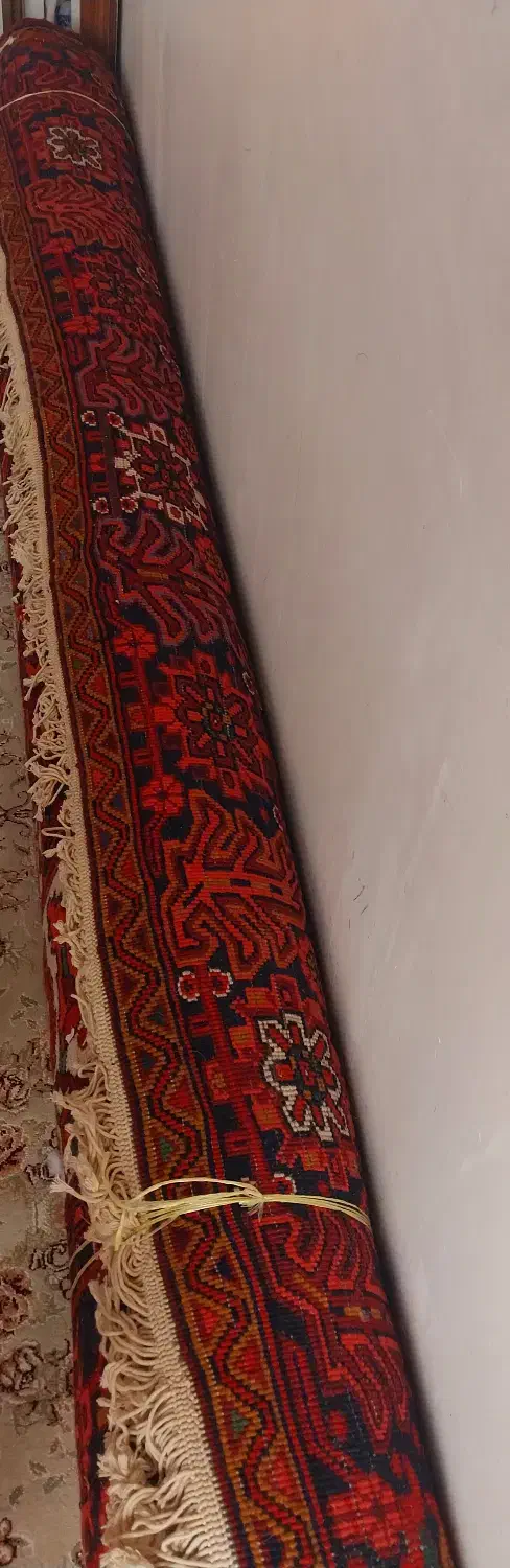 فرش طبیعی تازه از دار افتاده ۹متر|فرش|اهر, |دیوار