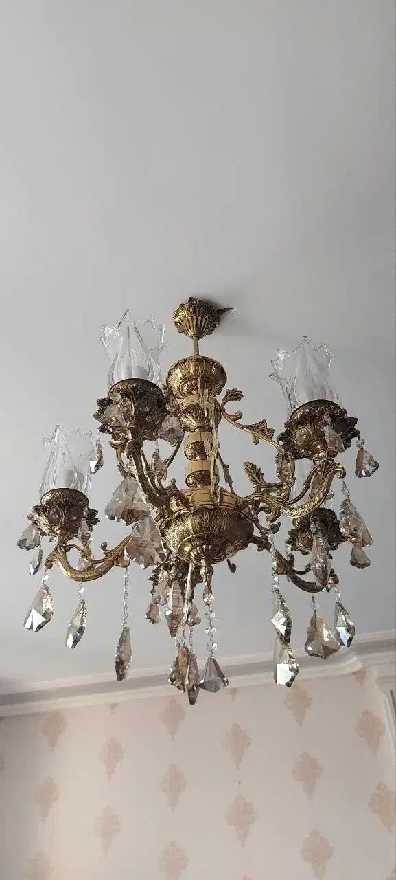 لوستر برنز|لوستر و چراغ آویز|تبریز, |دیوار