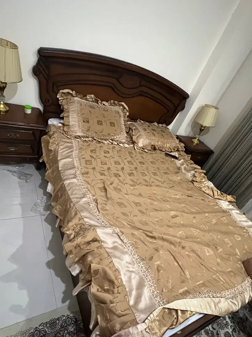 ست تخت خواب نئو کلاسیک|تخت و سرویس خواب|مشکیندشت, |دیوار