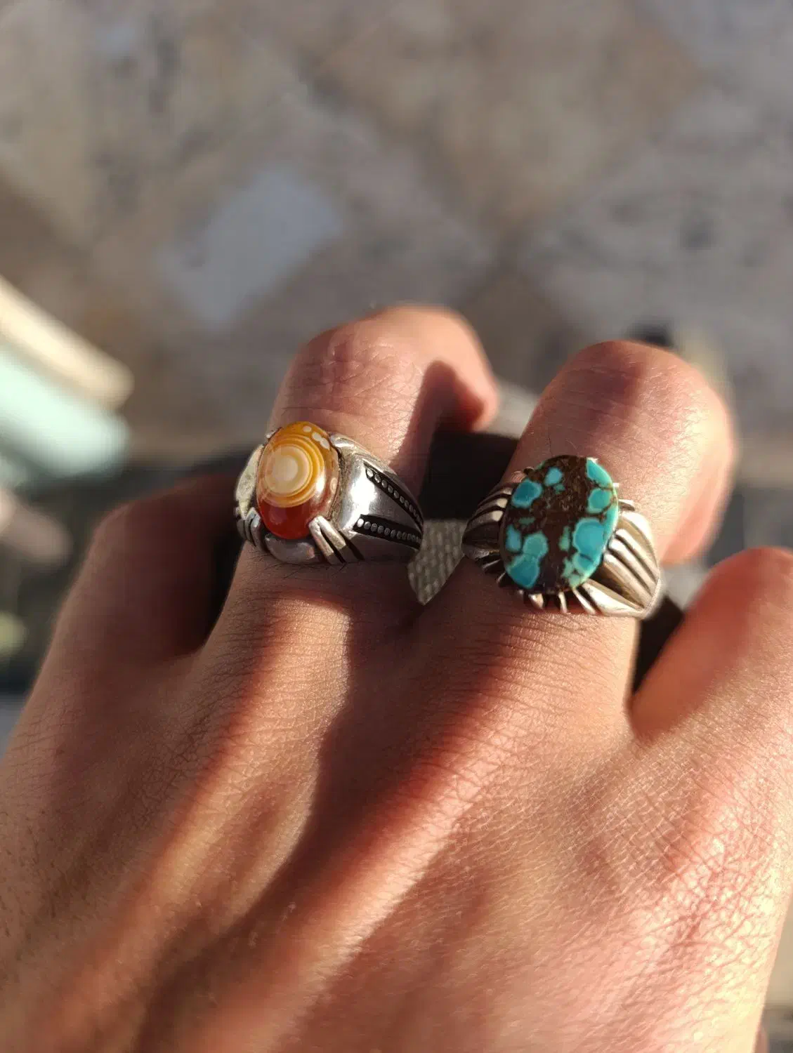 انگشتر باباقوری نقره ۹۲۵|جواهرات|کرج, شهرک اوج|دیوار