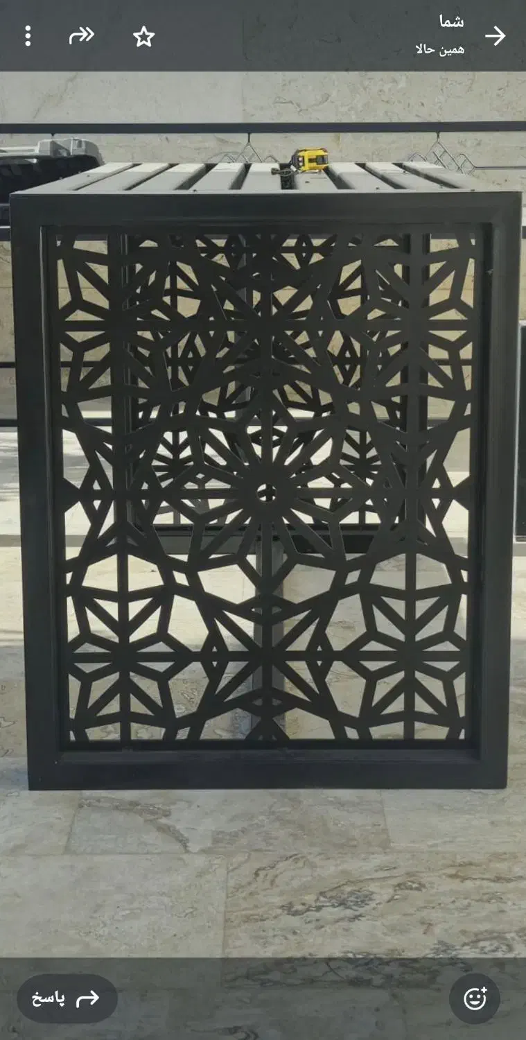 میز تمام فلز طرح دار|میز و صندلی غذاخوری|مرودشت, ده بید|دیوار