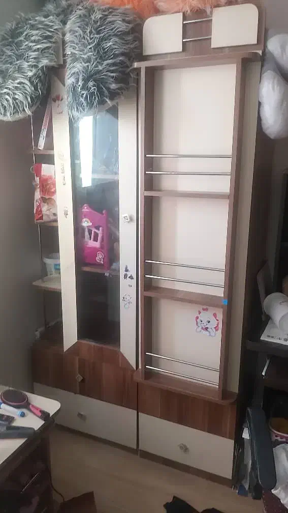 کمد و تخت بچه همه باهم ۱ تومان|تخت و سرویس خواب|پرند, فاز ۵|دیوار