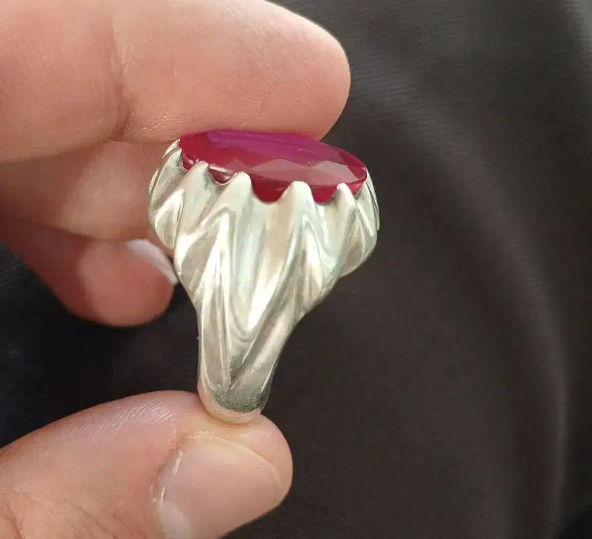 انگشتر نقره یاقوت|جواهرات|تبریز, |دیوار