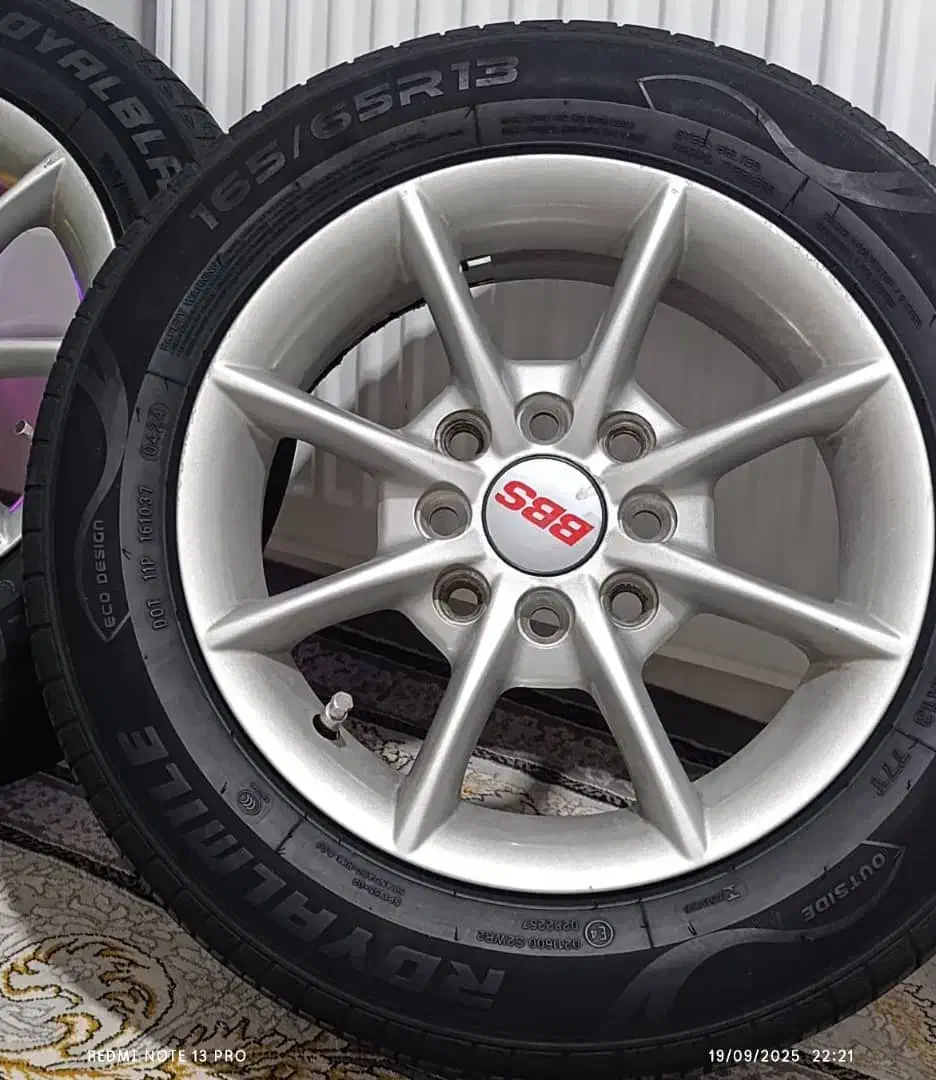 رینگ کام سایز 13با لاستیک|قطعات یدکی و لوازم جانبی|کوهبنان, |دیوار