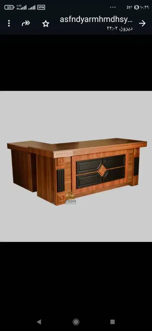 میز مدیریت ال طول 180و160|دفتر کار|خورموج, |دیوار