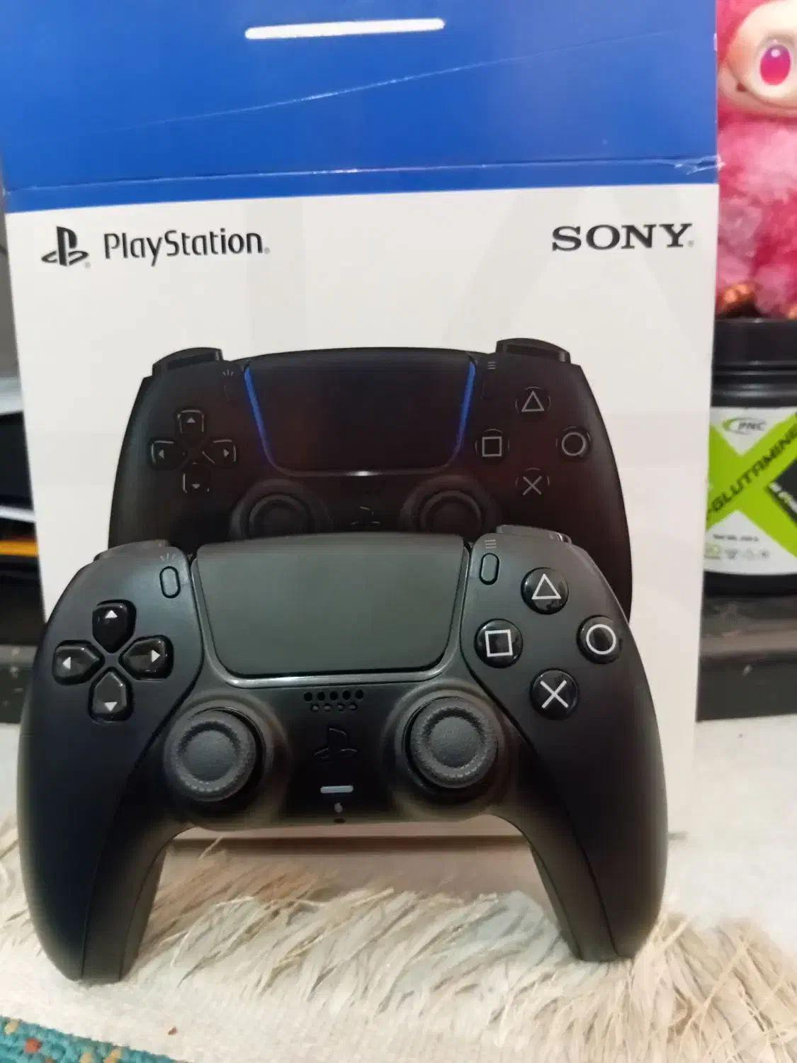 دسته ی مشکی  ps4 طرح ps5|کنسول، بازی ویدئویی و آنلاین|خرم‌آباد, |دیوار