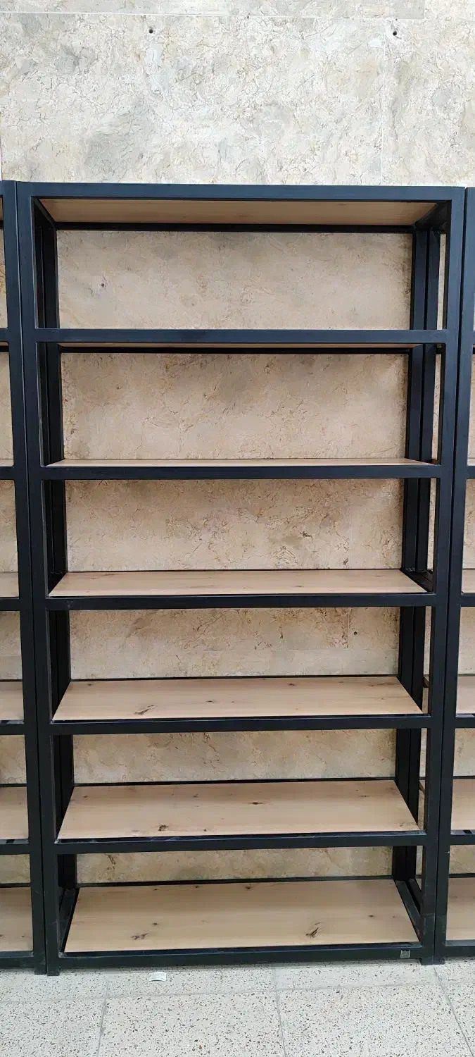 قفسه فلزی، کتابخانه،ویترین،شلف|کتابخانه، شلف، قفسههای دیواری|نجفآباد, یزدانشهر|دیوار