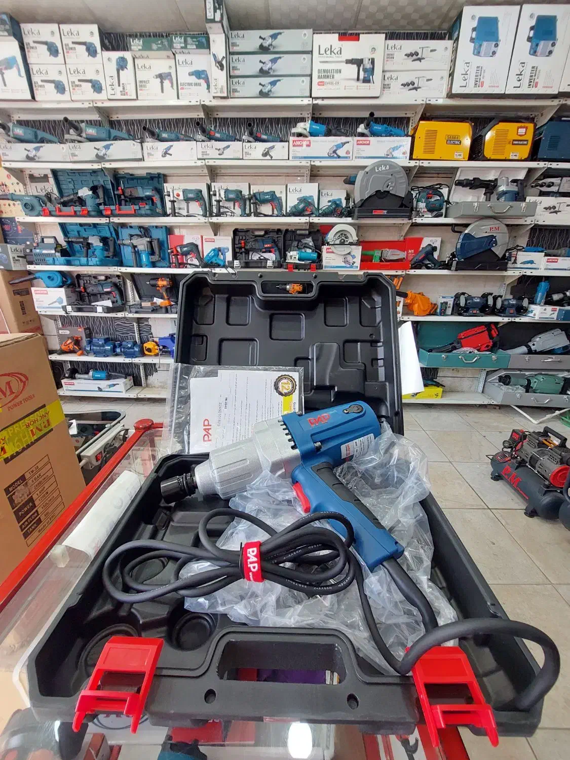 آچار بکس برقی ۴۵۰ نیوتن پی ای پی باگارانتی|ابزارآلات|اهواز, کمپلو جنوبی|دیوار