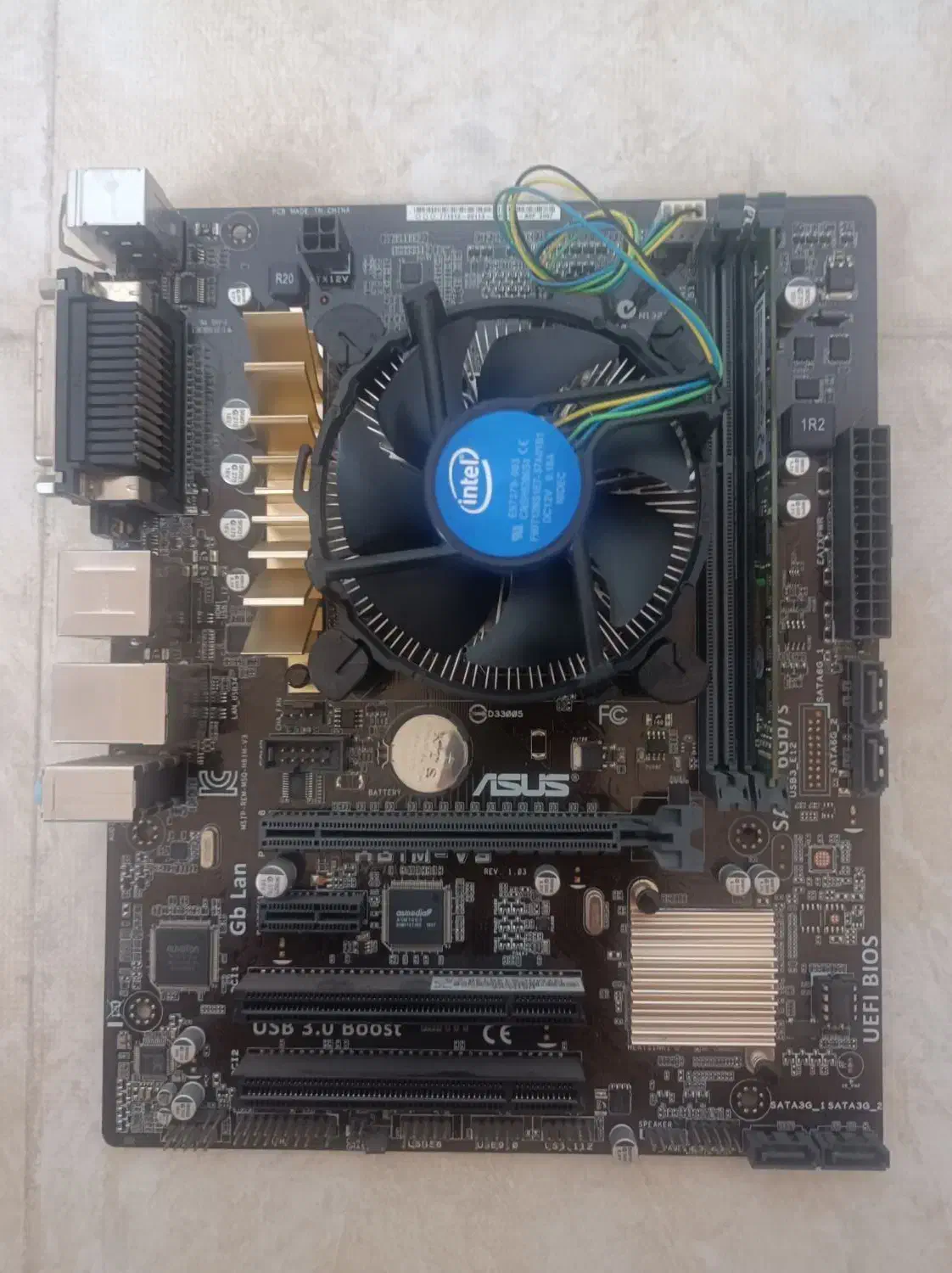 مادربرد Asus- H81M-V3 به همراه رم و CPU|قطعات و لوازم جانبی رایانه|بندر انزلی, معلم|دیوار