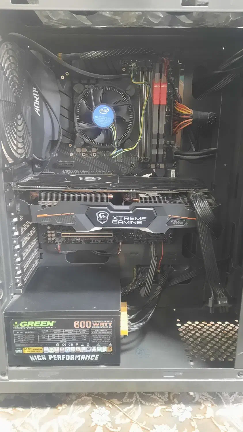 کیس کامل گرافیک ۶gb و پردازنده i5 7400 و رم ۱۶gb|رایانه رومیزی|تهران, سلسبیل شمالی|دیوار