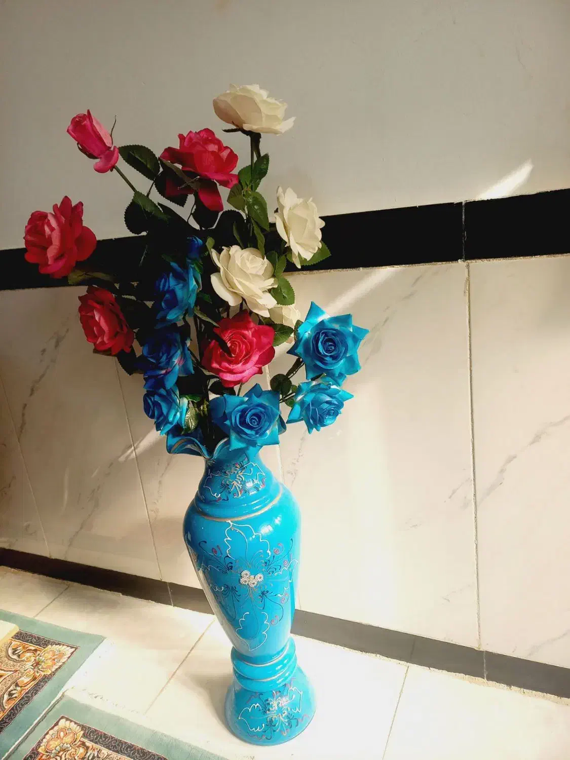 گل وگلدان ..ساعت|گل و گیاه طبیعی|سنقر, |دیوار