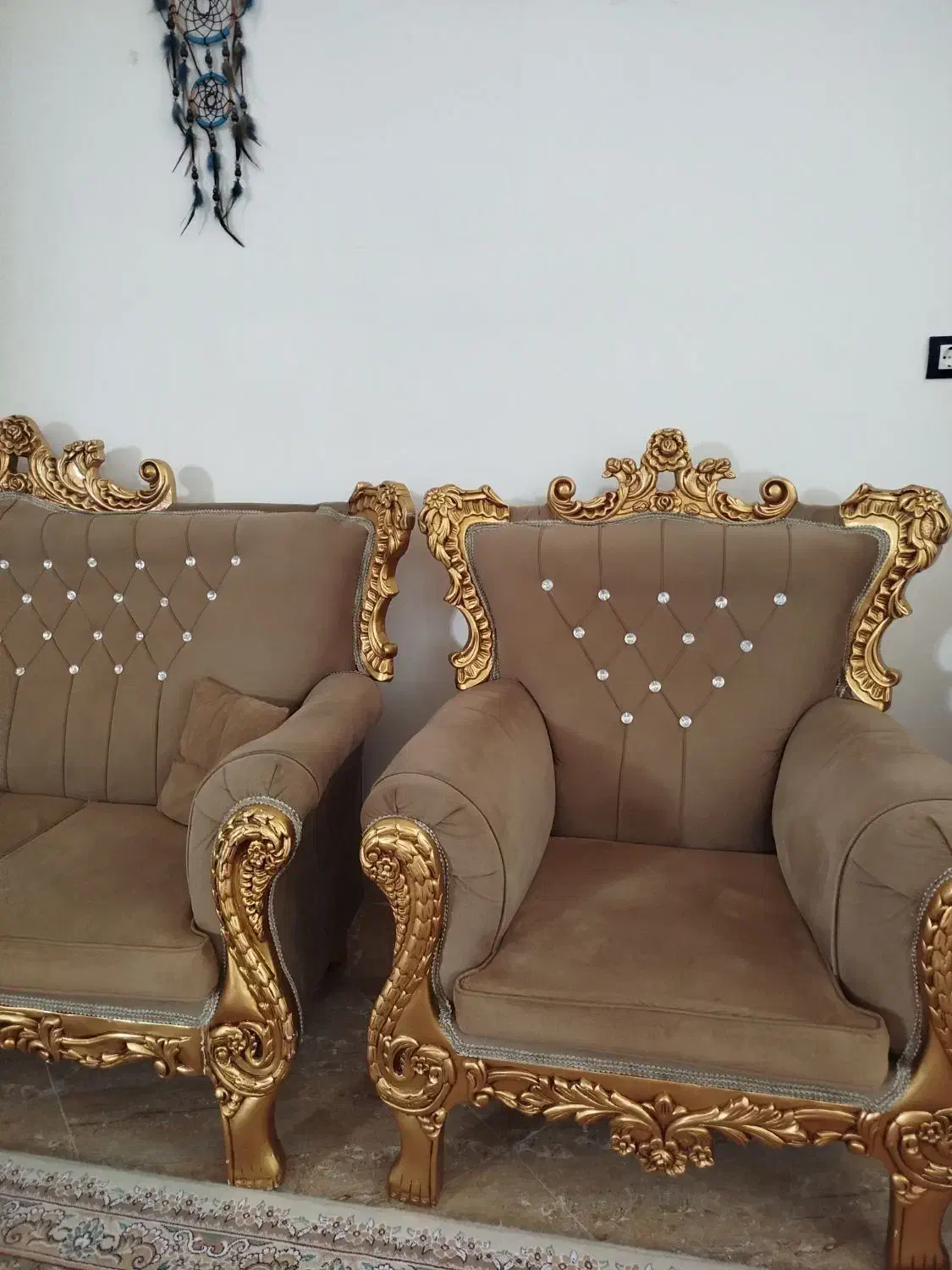 مبل ۹نفره همراه با عسلی|مبلمان خانگی و میز عسلی|ایوان, |دیوار