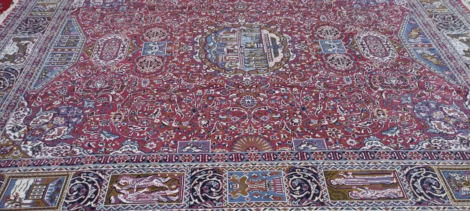 فرش ۱۲ متری کار کرده|فرش|مبارکه, |دیوار