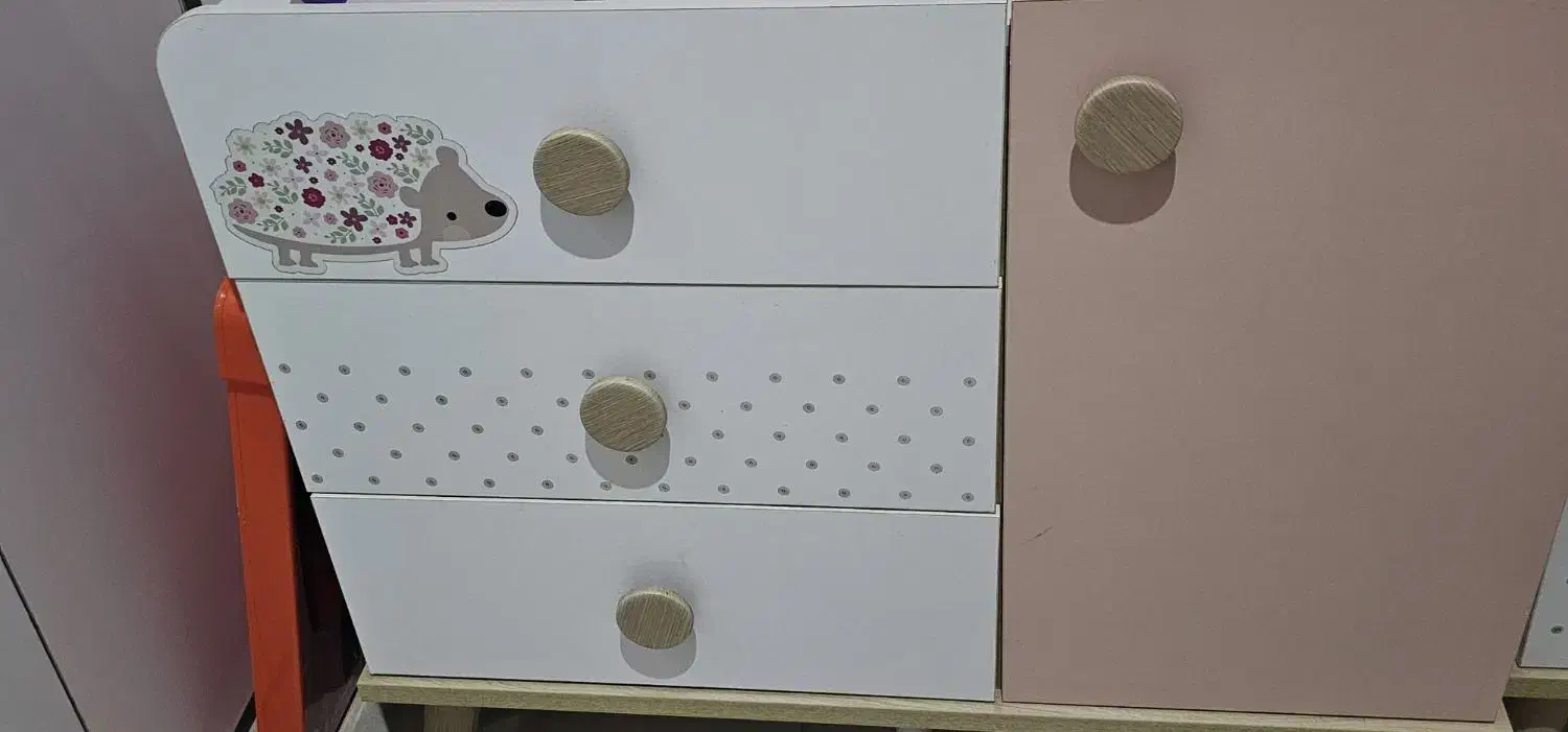 سرویس خواب کودک سنا چوب بسیار شیک 5 تیکه|تخت و سرویس خواب|آبادان, |دیوار