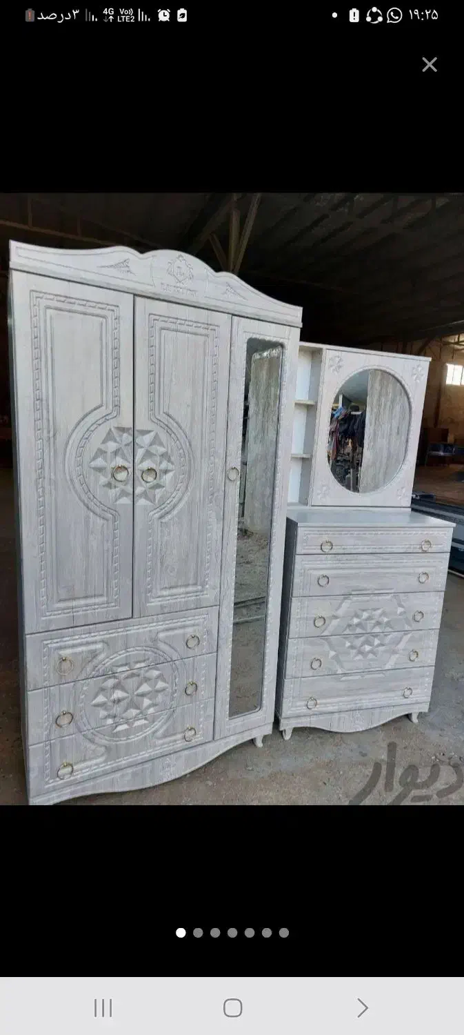 کمد لباسی ۳در|تخت و سرویس خواب|آباده, |دیوار