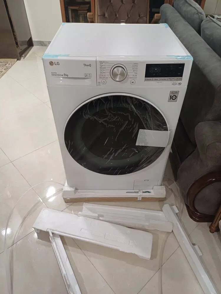 لباسشویی ۹ کیلو ال جی کره ای اصل آکبندواسنوا۸ کیلو|ماشین لباسشویی و خشککن لباس|تهران, دهم فروردین|دیوار