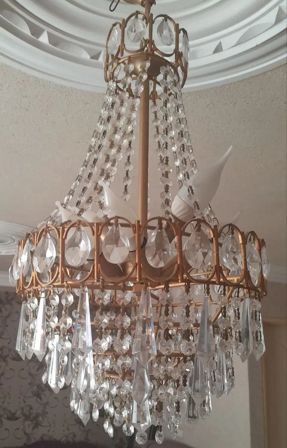 لوستر برنز|لوستر و چراغ آویز|محمدیه-قزوین, |دیوار