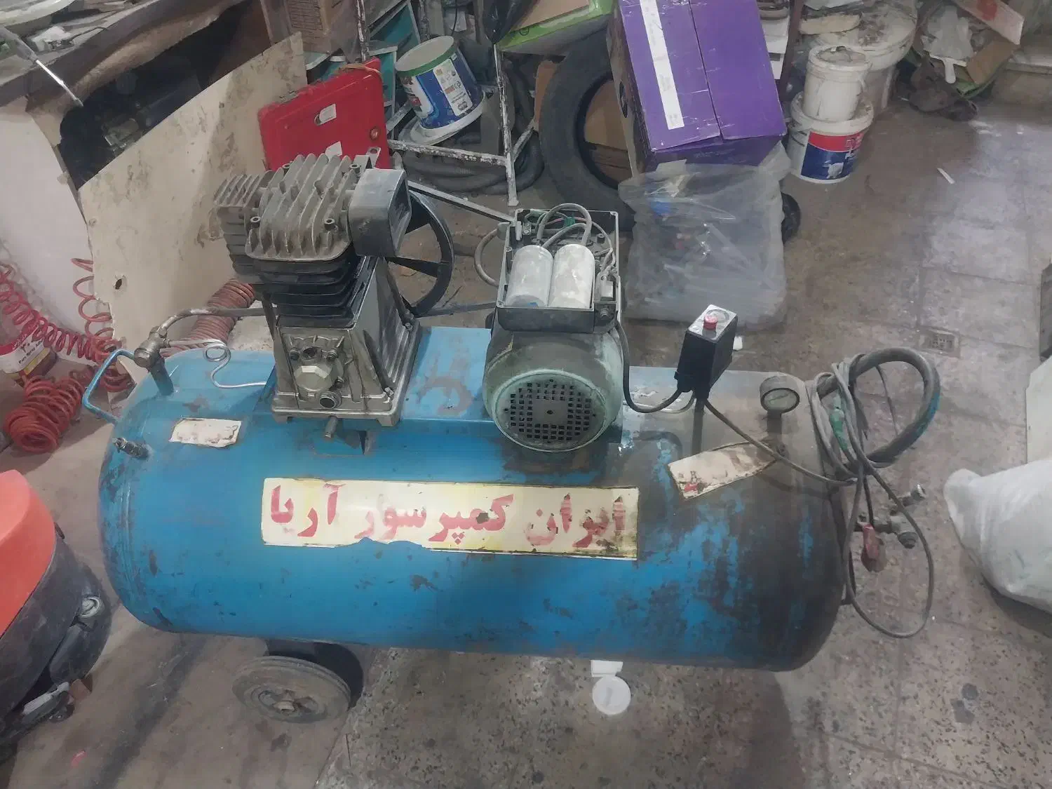 پمپ باد ۲۵۰ لیتری کارواش|ماشینآلات صنعتی|تهران, جوادیه تهرانپارس|دیوار