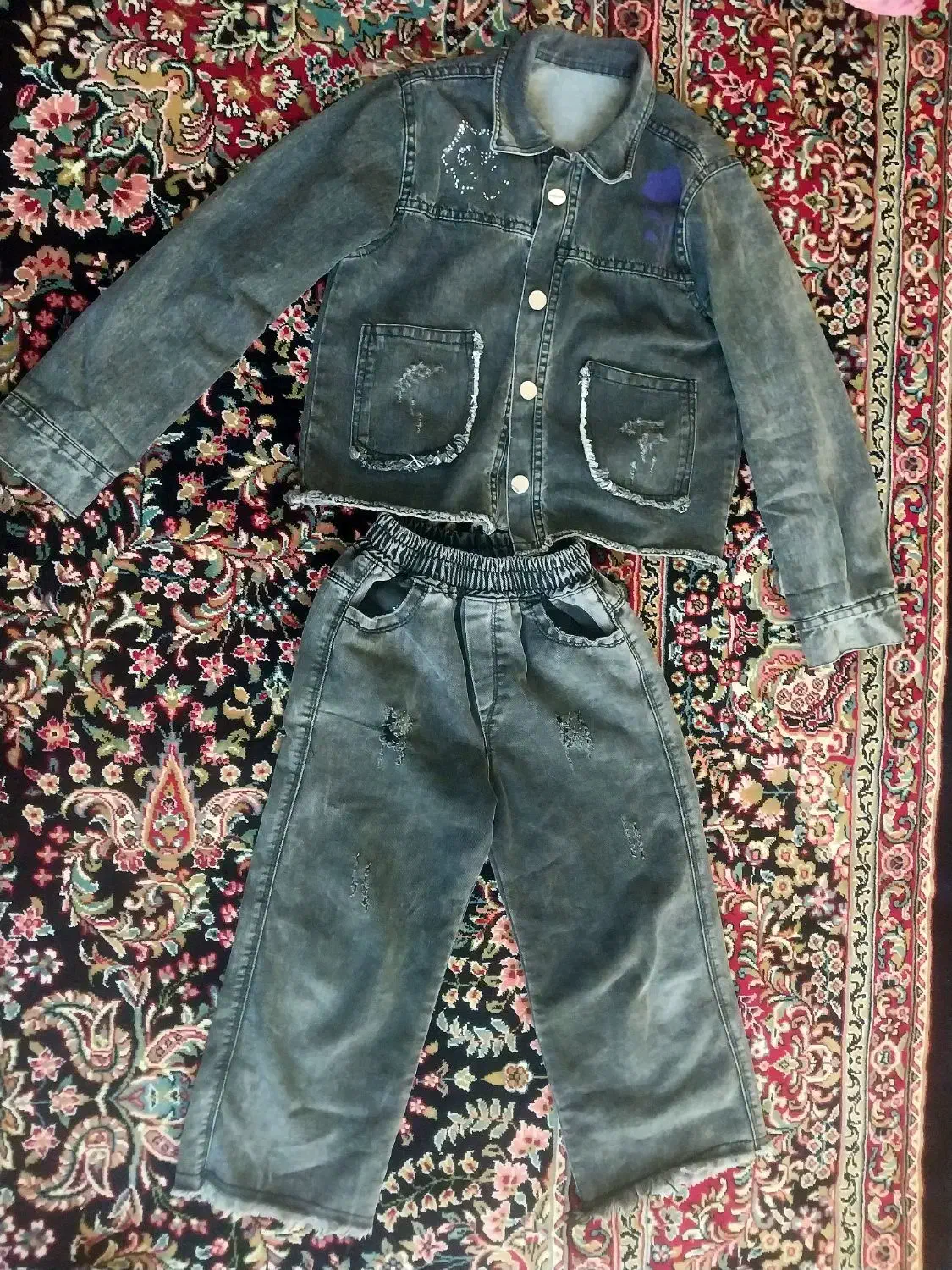 هودی و شلوار دخترانه|لباس|بیجار, |دیوار