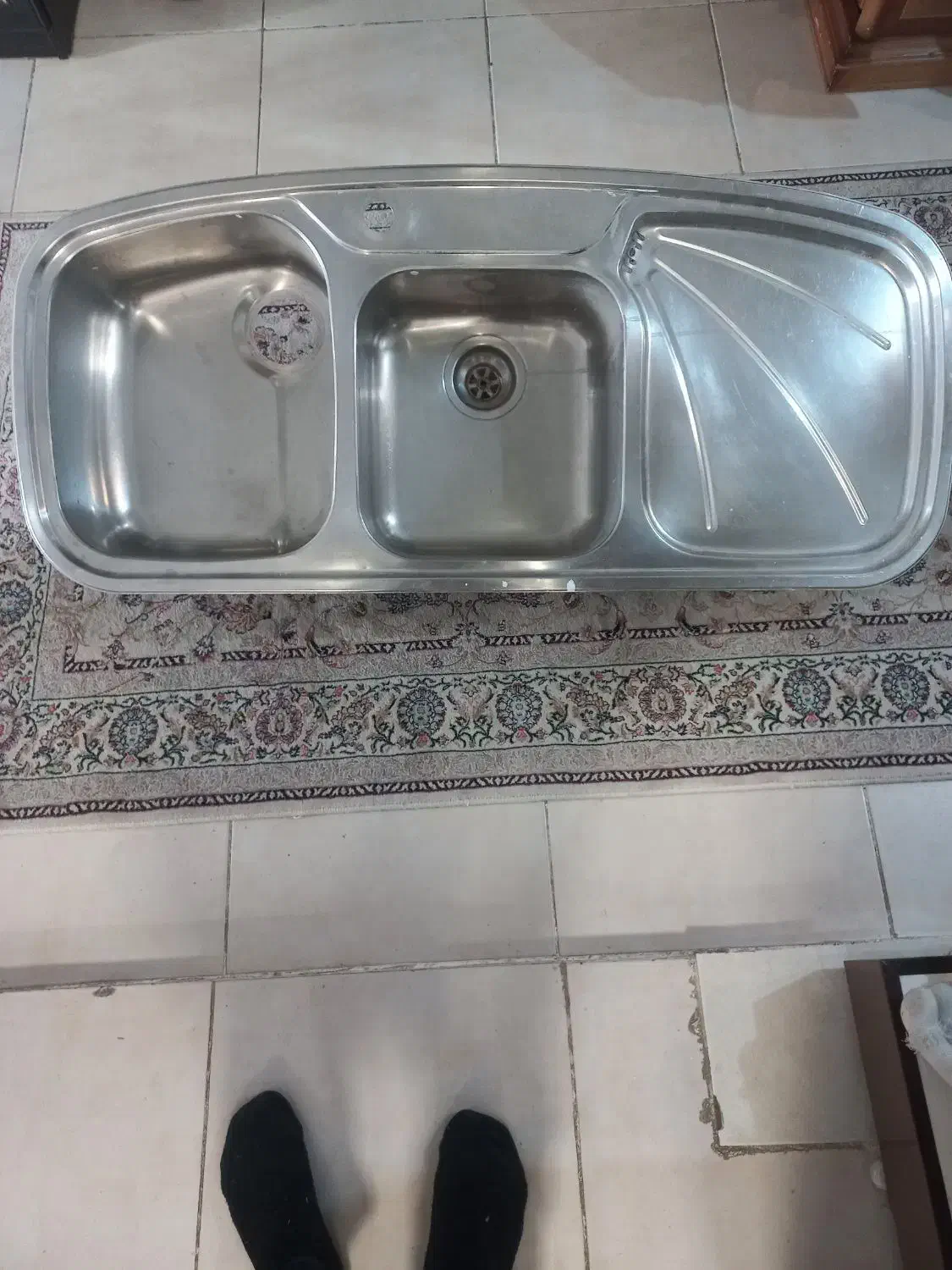 سینگ دو قلو ظرفشویی|آب‌چکان و نظم‌دهنده ظروف|پردیس, فاز ۸|دیوار