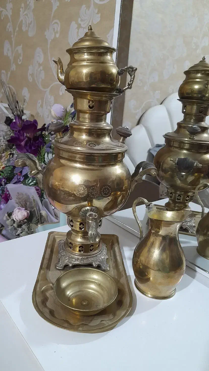 سماور تزئینی|سماور، چایساز، قهوهساز|اراک, |دیوار