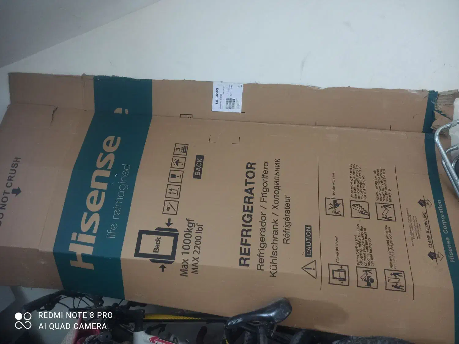 کارتن یخچال ساید هایسنس|ابزارآلات|مشهد, دانشجو|دیوار