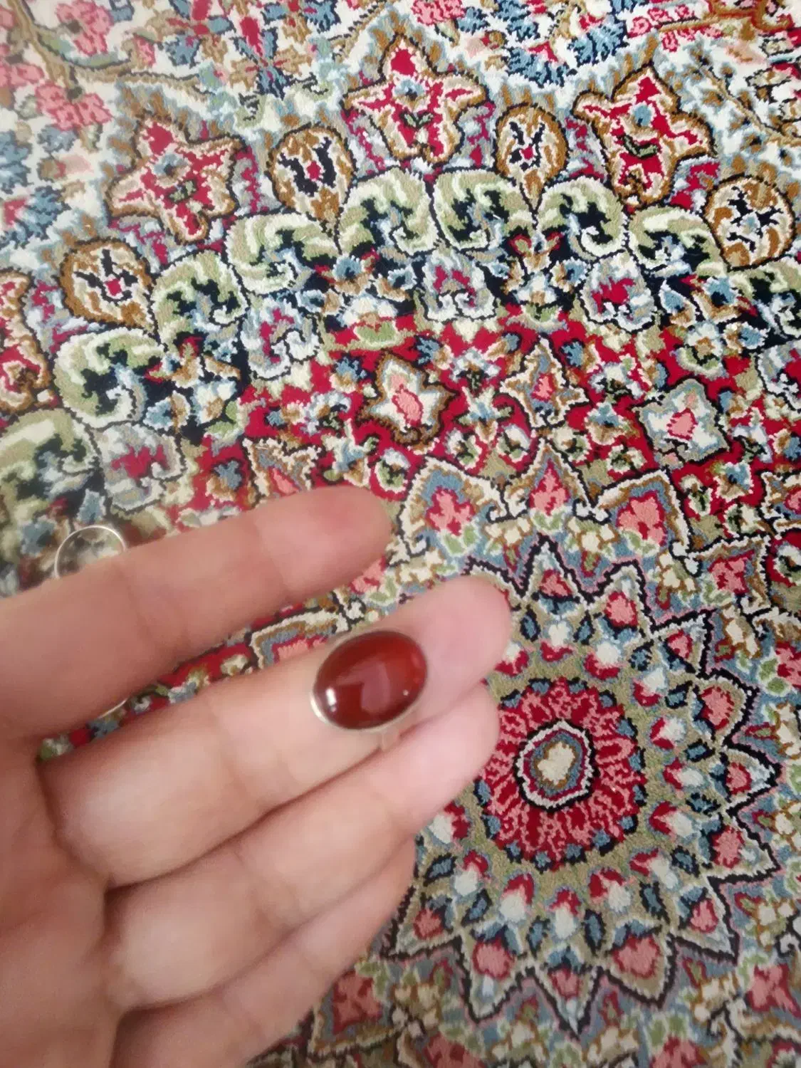 یک انگشتر مردانه فیروزه و یک انگشتر زنانه نقره|جواهرات|کرمان, |دیوار