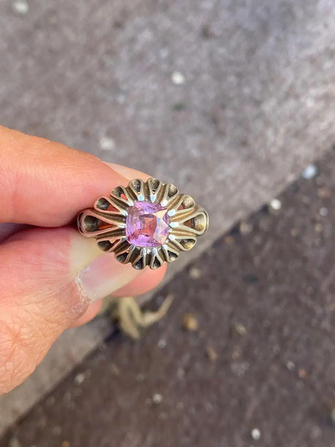 نگین اسپینل صورتی برمه رکاب اشکی|جواهرات|تهران, سید خندان (جلفا)|دیوار