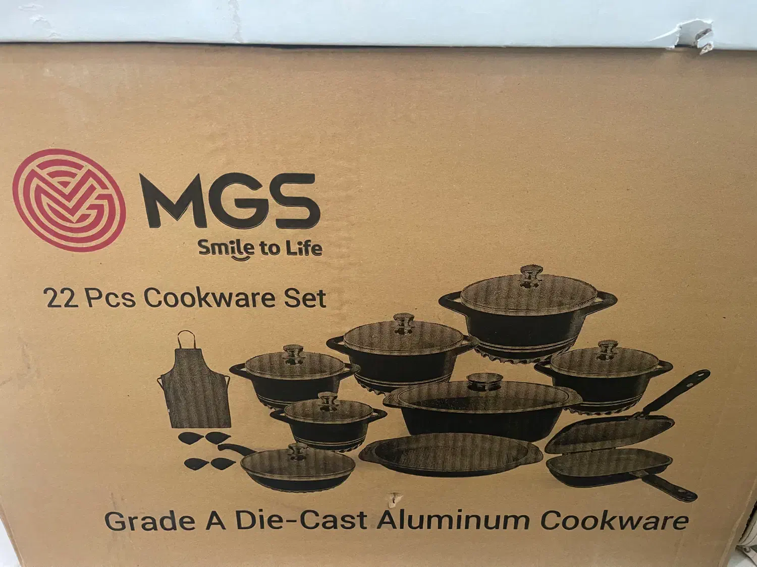 قابلمه چدن مارک MGSو سرویس ادویه ۲۳پارچه|ظروف پخت‌وپز|پرند, فاز ۵|دیوار