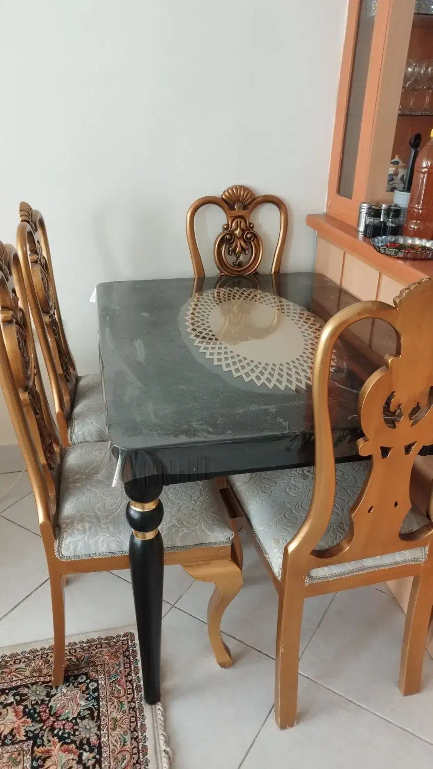 میزناهار خوری ۴ نفر در حد نو|میز و صندلی غذاخوری|مشهد, شهرک رازی (شهرک غرب)|دیوار