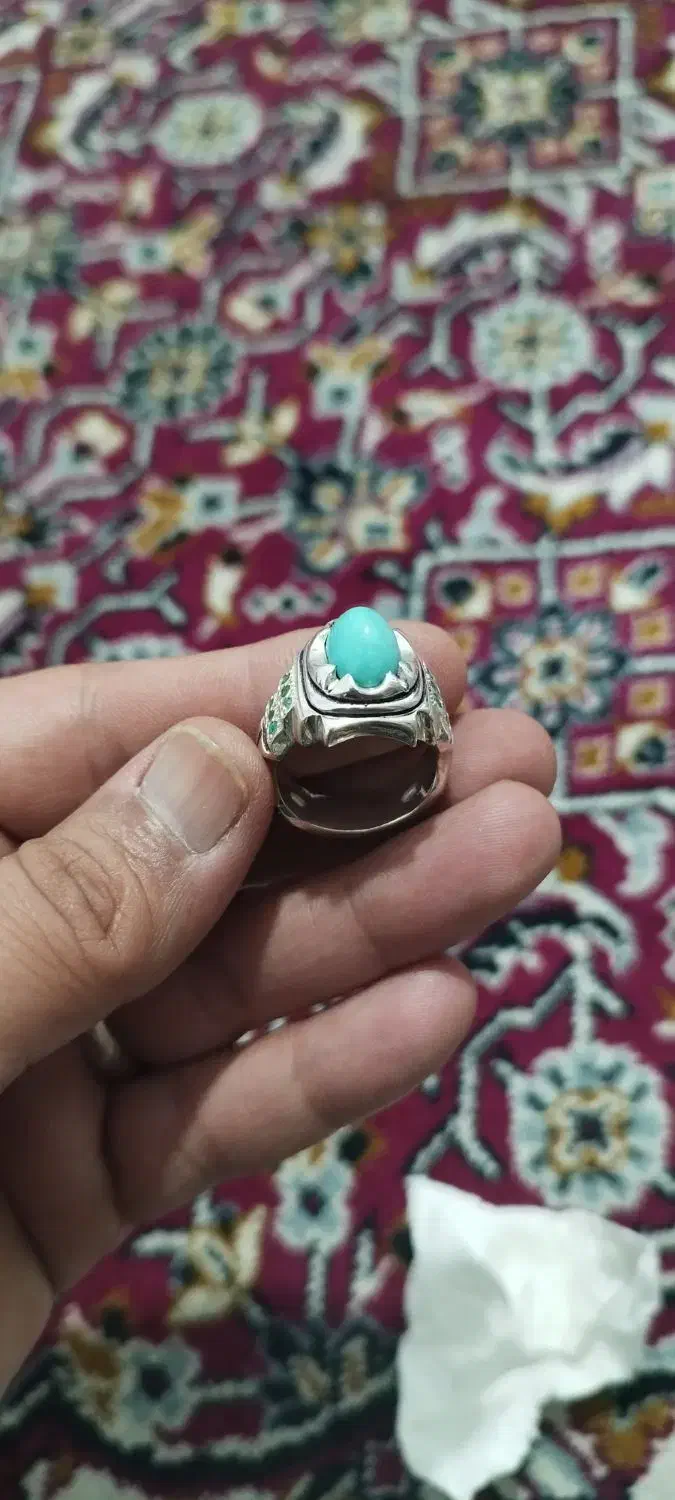 انگشتره فیروزه محک نیشابور کار استاد رحیم طهران|جواهرات|قرچک, شهرک گلها|دیوار