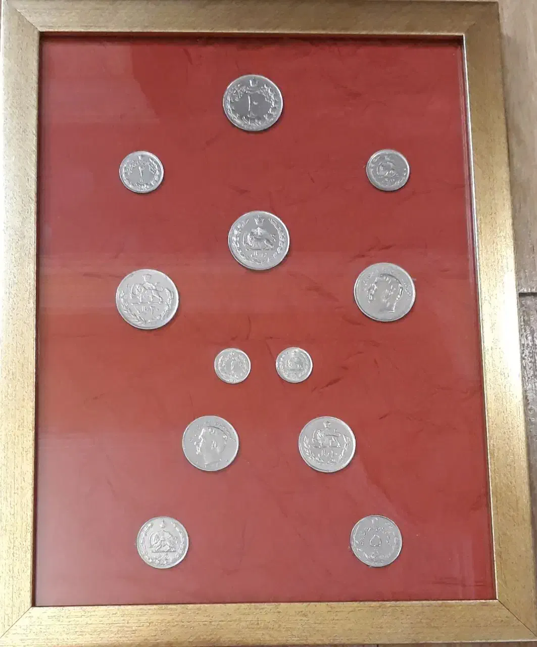 فروش تابلو سکه های پهلوی دوم|کلکسیون سکه، تمبر، اسکناس|گرگان, |دیوار
