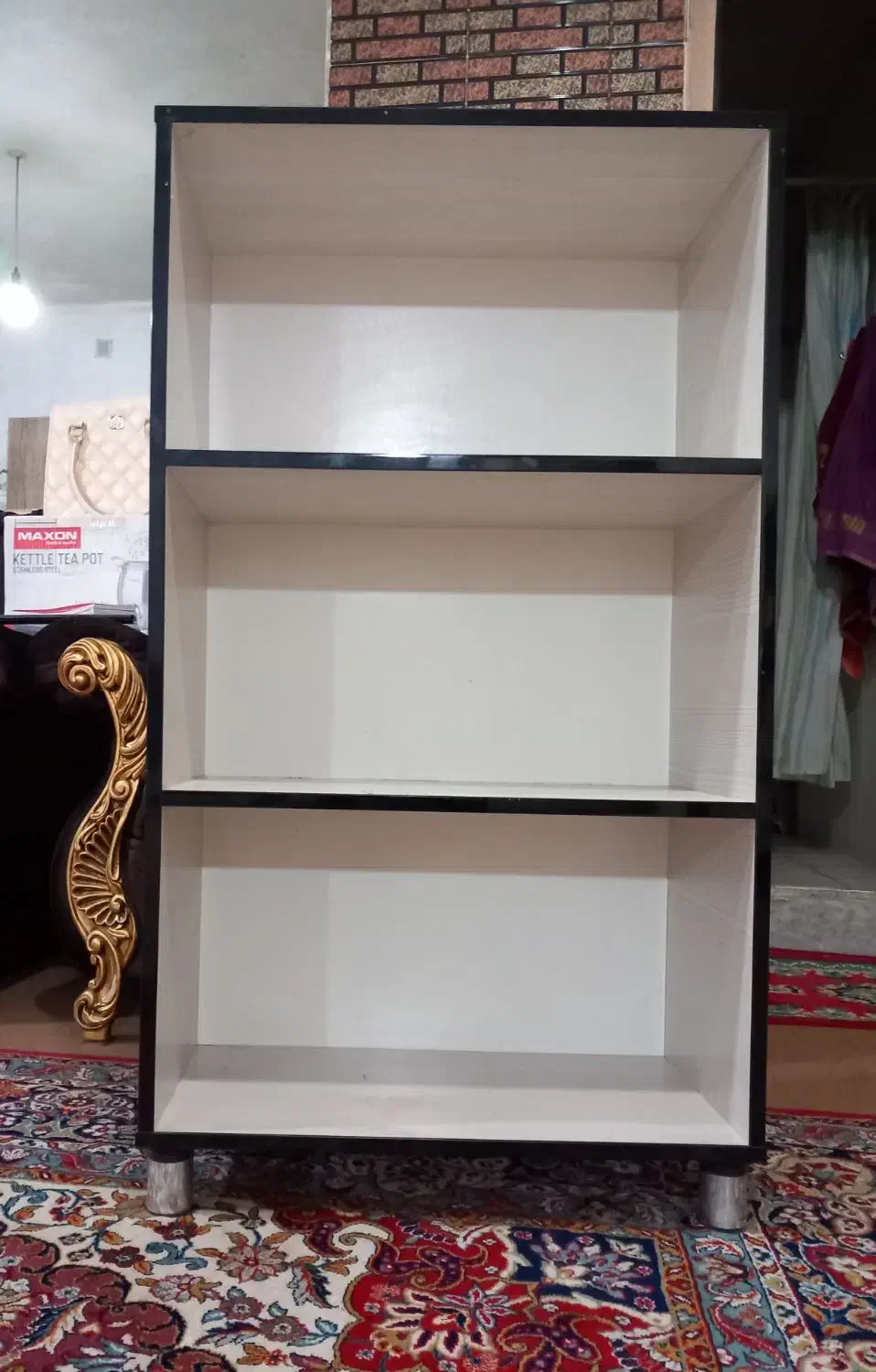 کتابخانه سه طبقه چوب ام دی اف اصلی|کتابخانه، شلف، قفسه‌های دیواری|ایلام, |دیوار