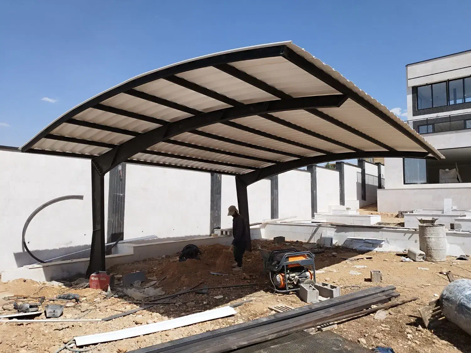 پارکینگ خودرو لوکس به سبک اروپایی سایبان بدون پایه|خدمات پیشه و مهارت|شیراز, شهرک امیر کبیر|دیوار