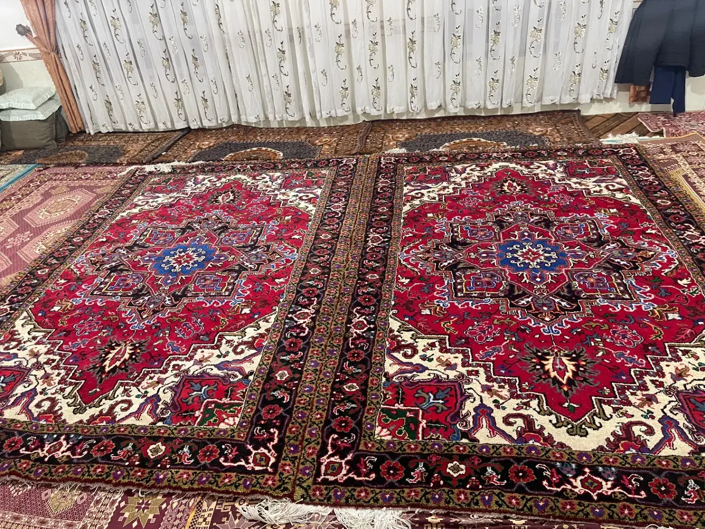 فرش6متری نقشه تاجری اصل هریس|فرش|خواجه, |دیوار