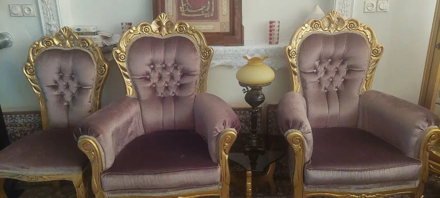 مبل استیل ۹نفره|مبلمان خانگی و میز عسلی|قم, مجیدیه|دیوار