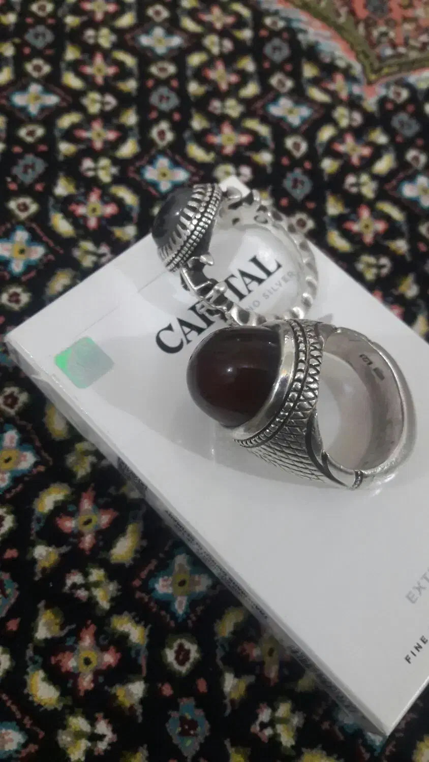 دو عدد انگوشتر  دست ساز سنگین|کلکسیون اشیاء عتیقه|نقده, |دیوار