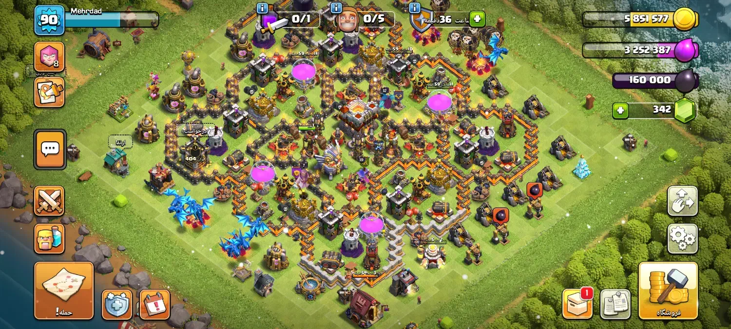 اکانت کلش آف کلنز|کنسول، بازی ویدئویی و آنلاین|فسا, |دیوار