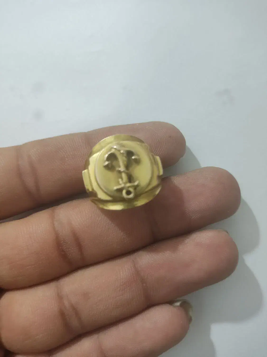 انگشتر لنگر طلا|جواهرات|فسا, |دیوار