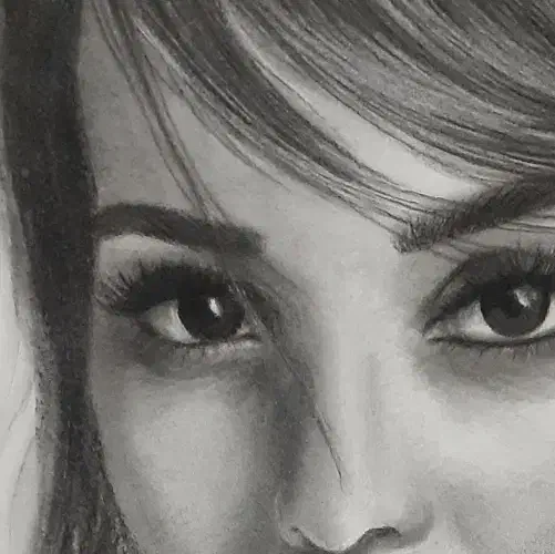 چهره سیاه قلم میکشم|تابلو، نقاشی، عکس|شوشتر, |دیوار