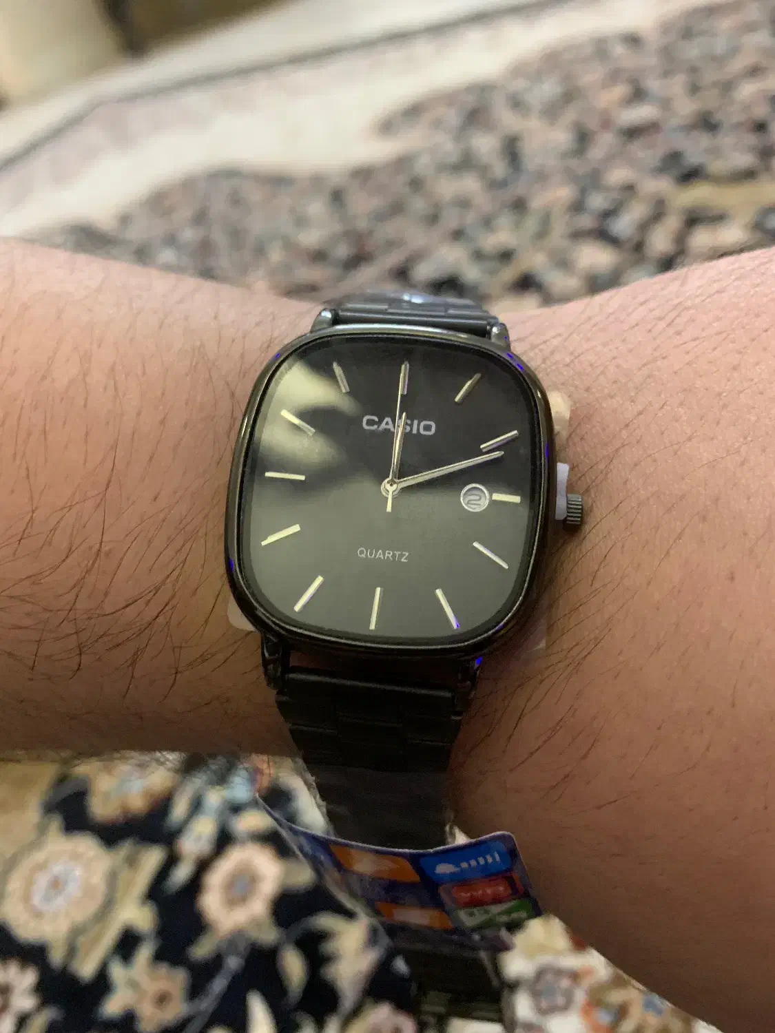 ساعت کاسیو بند مشکی فلزی|ساعت|تهران, تختی|دیوار