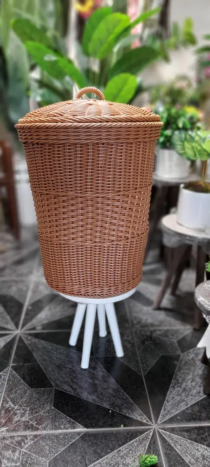 سبد حصیری دست بافت|صنایع دستی و سایر لوازم تزئینی|قم, نیروگاه|دیوار