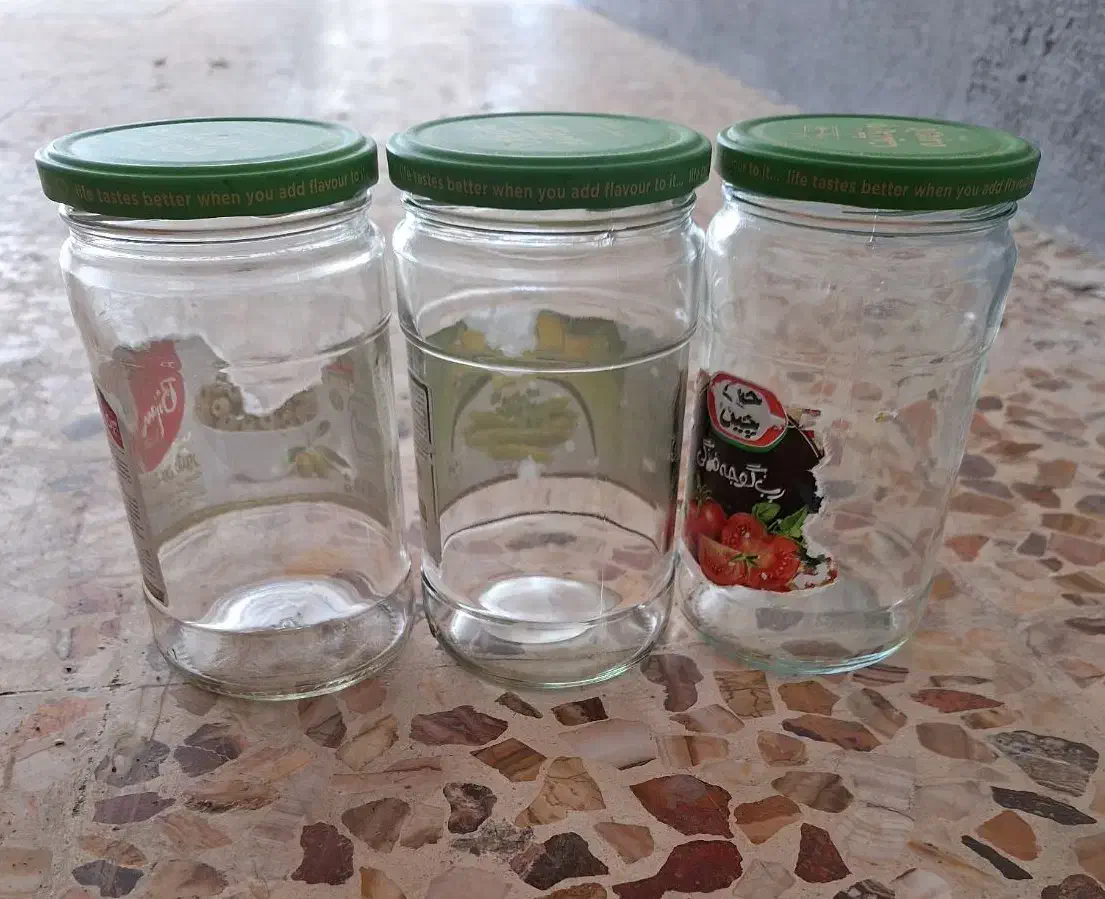 شیشه مخصوص رب و خیارشور و مربا و ...|ظروف نگهدارنده، پلاستیکی، یک‌بارمصرف|گرگان, |دیوار