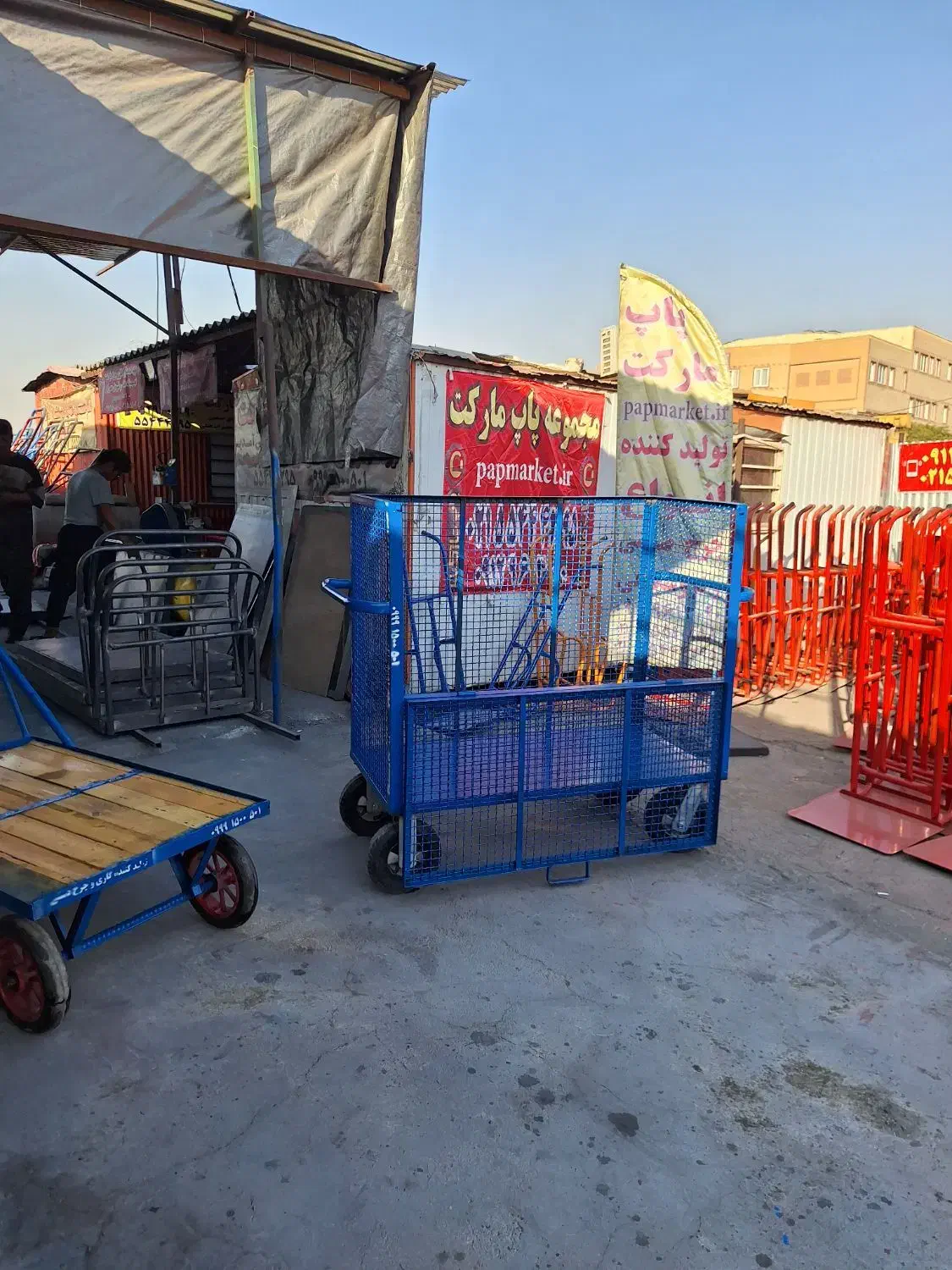 چرخ گاری چهار دستی قفسه ای در دار لولایی|ابزارآلات|تهران, شهید رجایی|دیوار